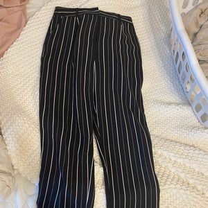 Striped trousers